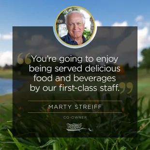 &quot;Enjoy!&quot; - Co-Owner, Marty Streiff