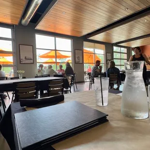 the interior of the restaurant