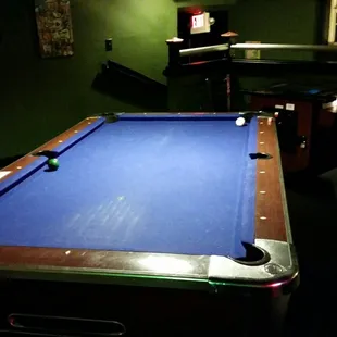 Pool table.