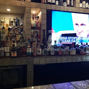 The bar. Note the lack of tap handles!