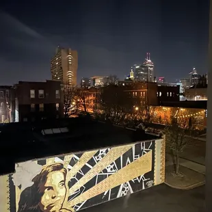 The view from the sitting area window