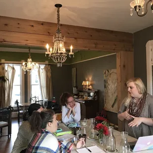 Working in the kitchen