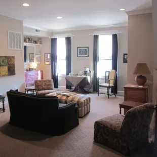 2nd floor family room in the middle of all of the rooms