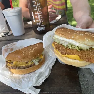 The Net Burger and Chicken Burger