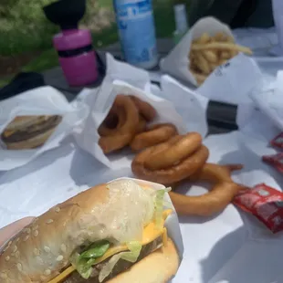 The Net, Onion Rings, French Fries