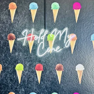 Cute ice cream mural inside @Neveria