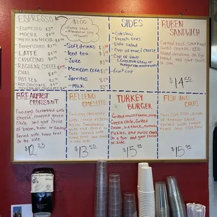 Current menu (3/2025)