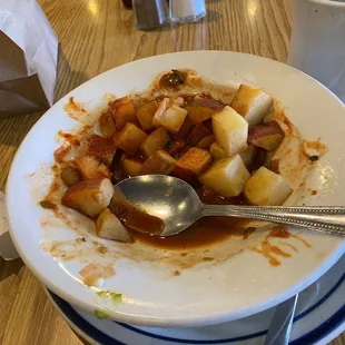 Too many potatoes!! This is after I are a few.