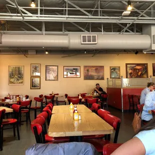 the interior of the restaurant