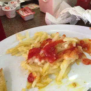 Soggy hash browns.