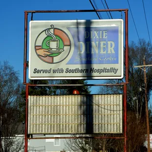a sign for dixie diner