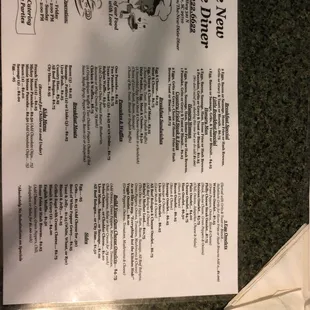 Breakfast Menu