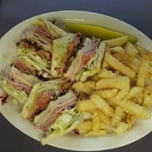 Turkey Club &amp; Fries