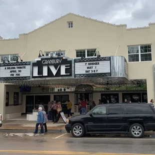 Front of the theater