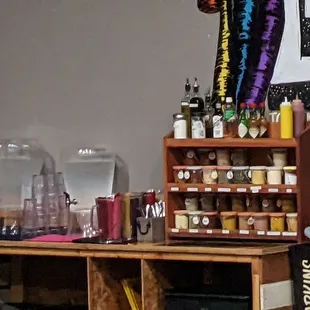 The amazing condiment selection