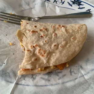 Bacon egg potato tacquito