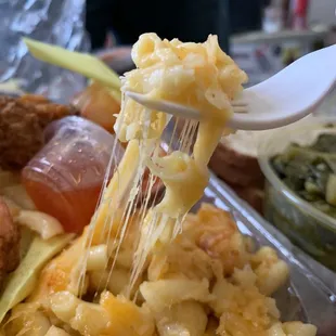 Mac cheese pull