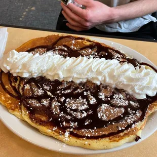 Cookie dough pancakes