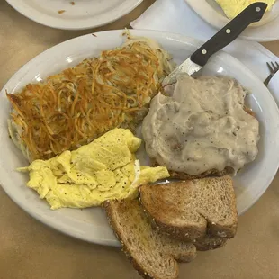 Country Fried Steak and Eggs
