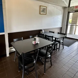 Some tables and chairs (booths also available)
