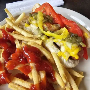 &quot;Chicago style&quot; hotdog