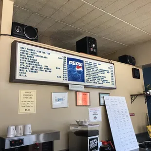 the menu