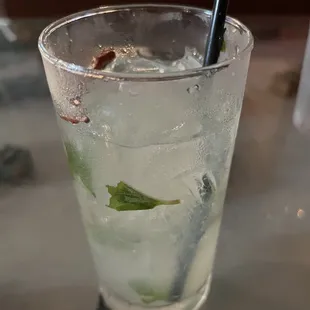 Mango Chile Mojito. An excellent way to start the meal. Nice spicy flavor, not overwhelming to me, but might be too spicy for some.