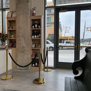 Entrance facing Broadway