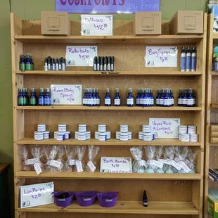 Essential Oils products are made in house and can be made to order!