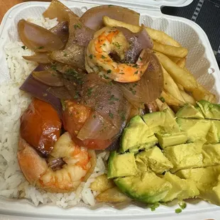 Shrimp  Saltado
