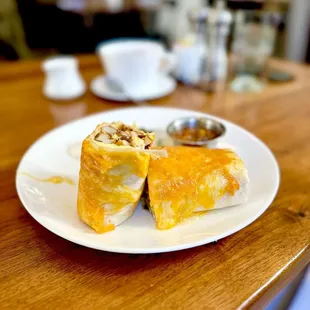 a plate of food on a table