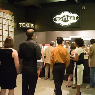 The box office and bar.