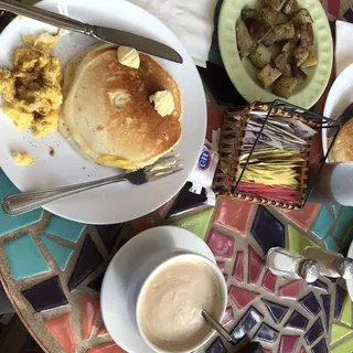 Two Large Plain Pancakes