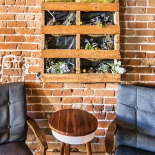 two chairs and a table