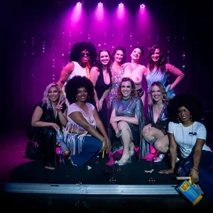 Cast of Uptown Revue for their Disco Fever show.