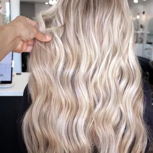 bead and knot row hair extensions