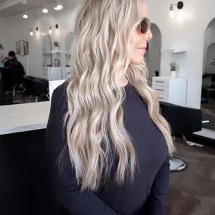 bead and knot row hair extensions