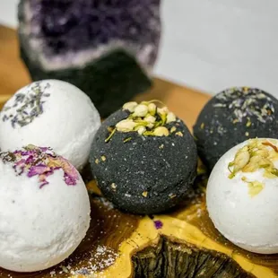 Detox moon cycle bath bombs. Shop local women artists and makers.