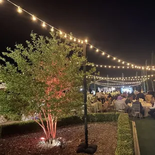 Wedding reception in the garden