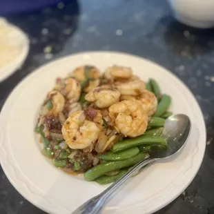 Prawns with XO sauce