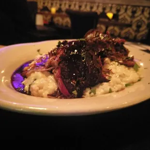 Braised short ribs and risotto. Order this! Worth every penny and huge portion.