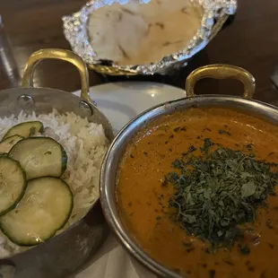 Butter Chicken, with Gluten-Free Naan