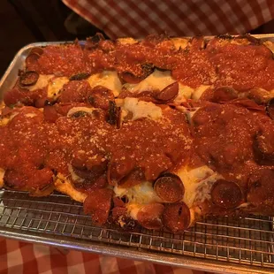 Detroit Style Pizza
