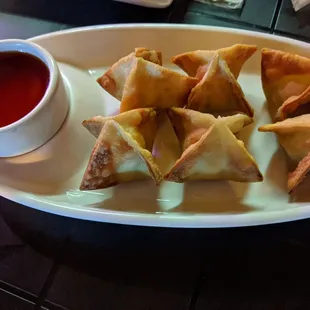 Avocado Cream Cheese Wontons