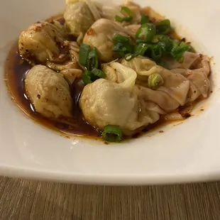 Spicy Chicken Wontons