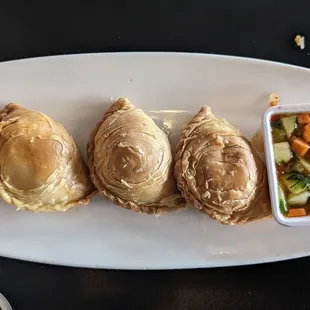 Curry Chicken puff appetizer. These are light, flakey and very tasty