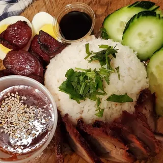 Khao Moo dang (BBQ Pork with Rice)