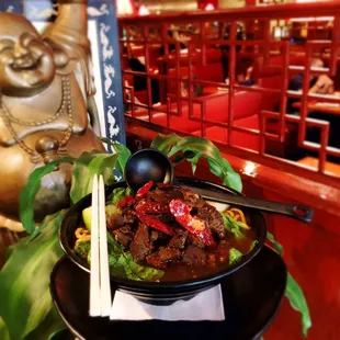 Braised beef noodle soup