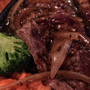 Peppered beef