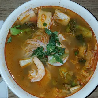 Hot-Sour Shrimp Noodle Soup